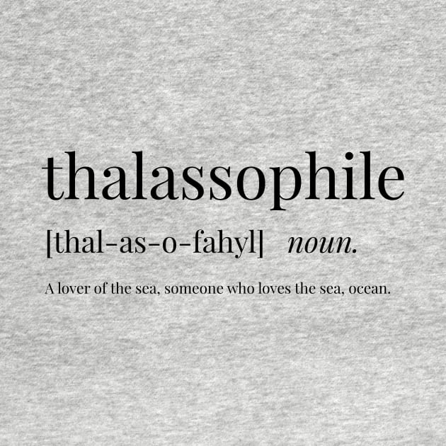 Thalassophile Definition by definingprints